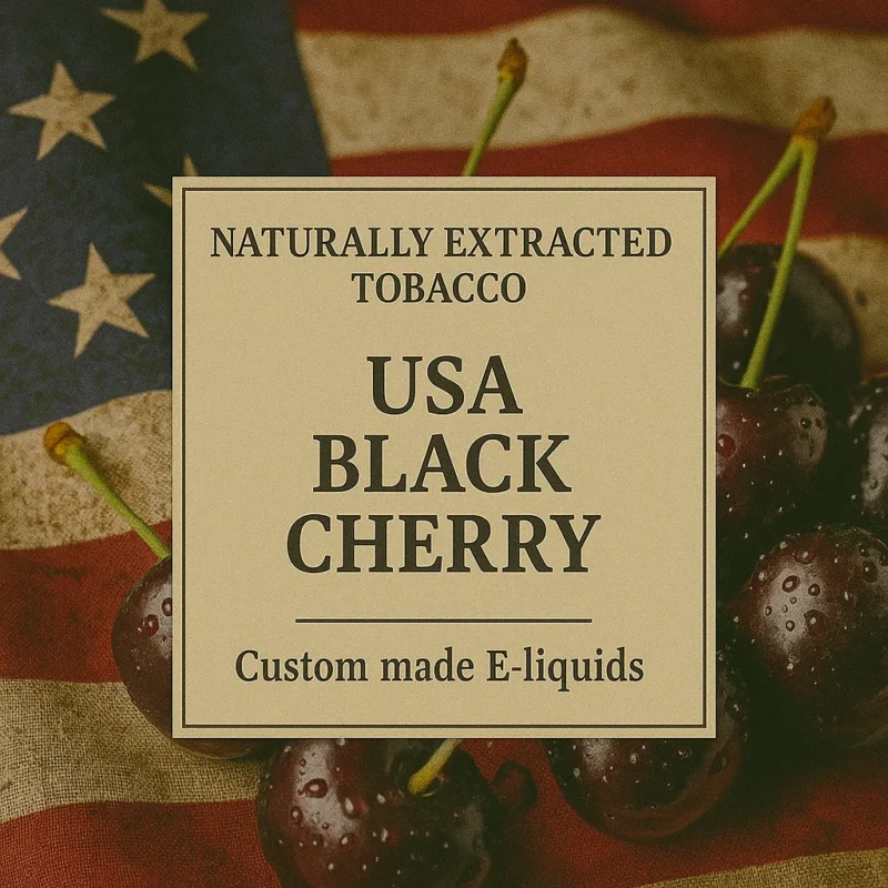 Black Cherry Virginia Vape – USA Grown Flue-Cured Tobacco