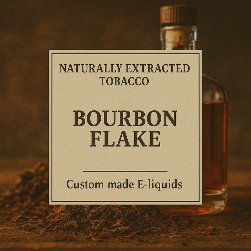 Bourbon Flake Tobacco Vape – Pure Leaf & Black Bourbon Blend