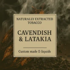 Black Cavendish & Latakia 100% Tobacco E-liquid