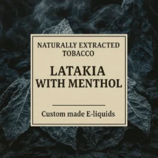 Latakia with Menthol 100% Tobacco E-liquid