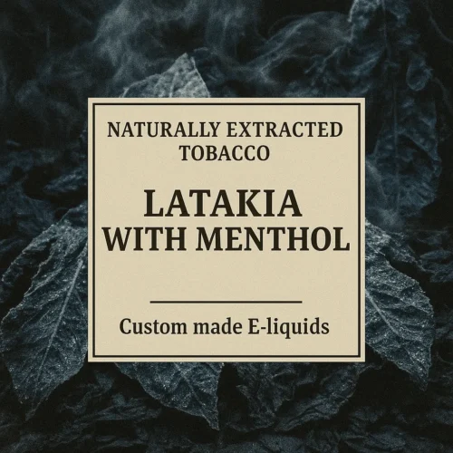 Latakia with Menthol 100% Tobacco E-liquid