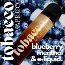 Blueberry menthol e-liquid