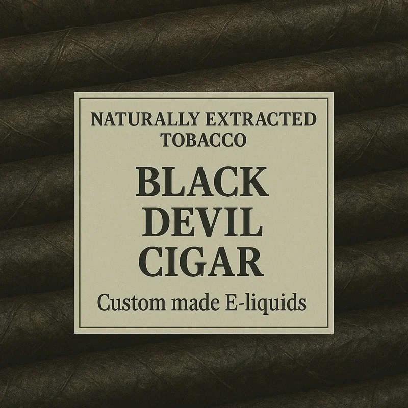 Black Devil Cigar 100% Tobacco E-liquid